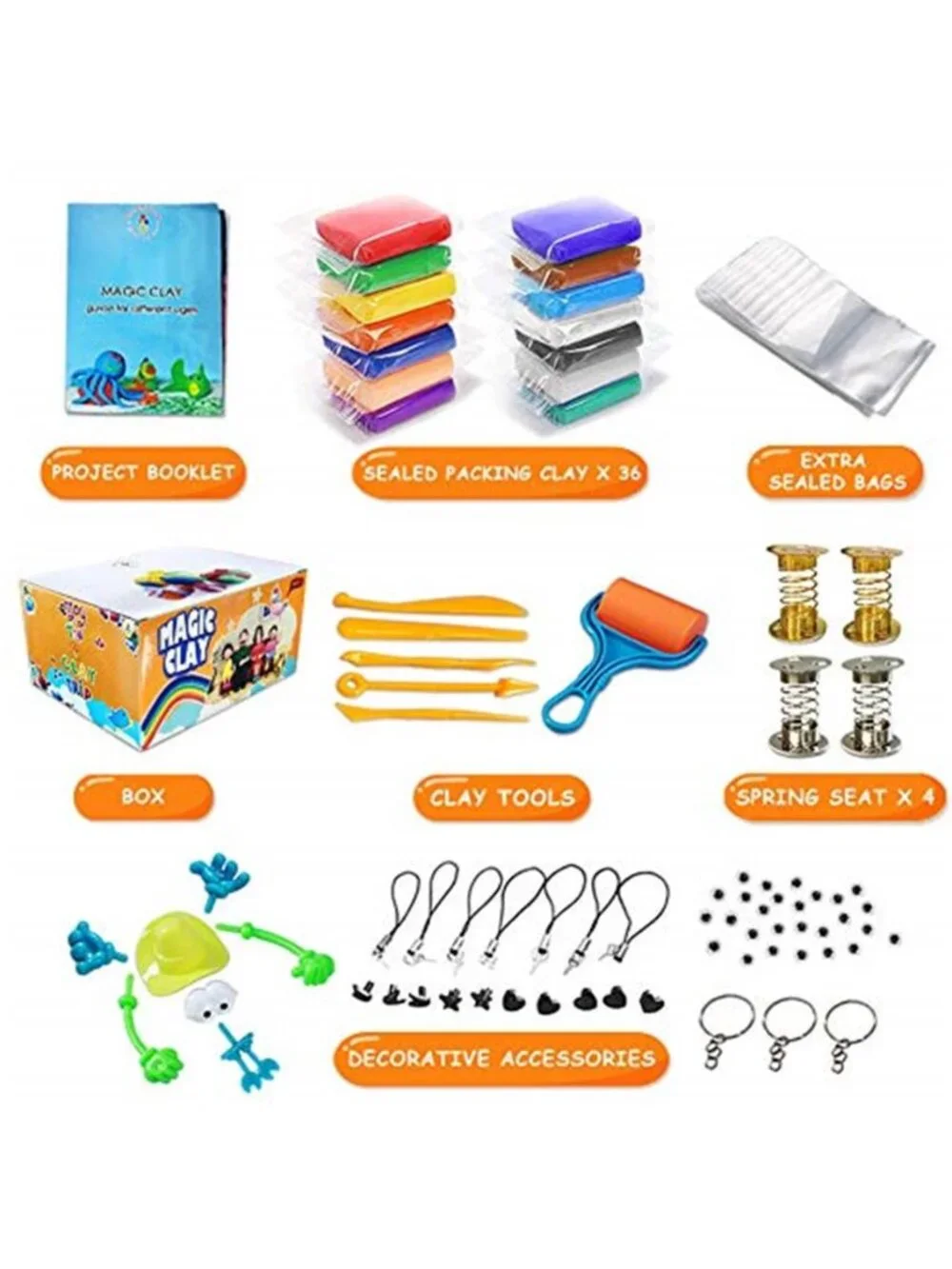 New Modeling Clay Kit - 36 Colors Air Dry Magic Clay, DIY Molding